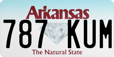 AR license plate 787KUM