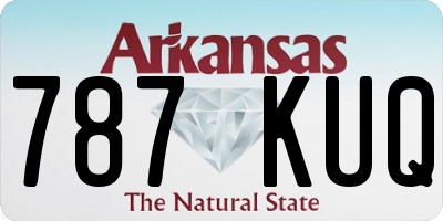 AR license plate 787KUQ