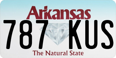 AR license plate 787KUS