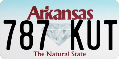 AR license plate 787KUT