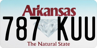 AR license plate 787KUU