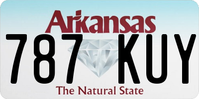 AR license plate 787KUY