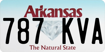 AR license plate 787KVA