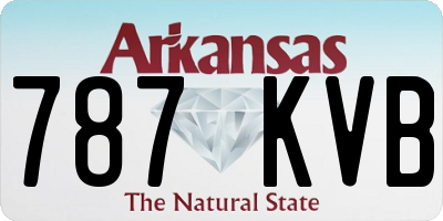 AR license plate 787KVB