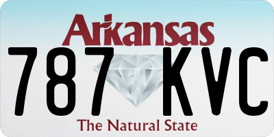 AR license plate 787KVC