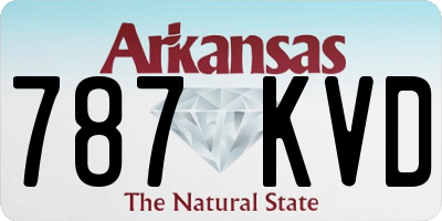 AR license plate 787KVD