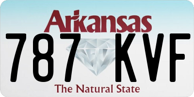 AR license plate 787KVF