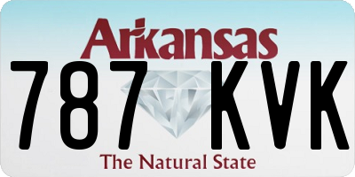 AR license plate 787KVK