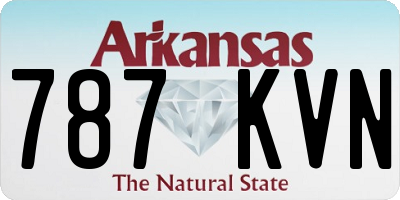AR license plate 787KVN