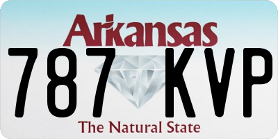 AR license plate 787KVP