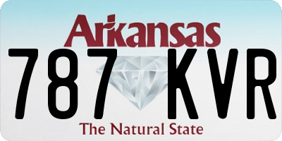 AR license plate 787KVR