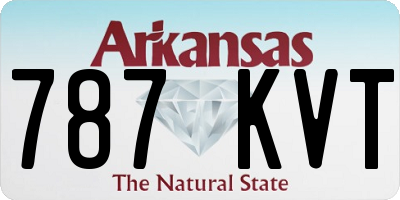 AR license plate 787KVT