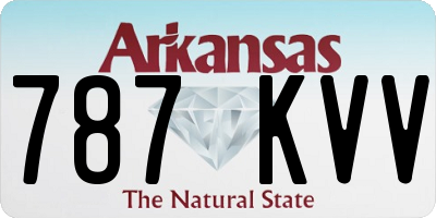 AR license plate 787KVV