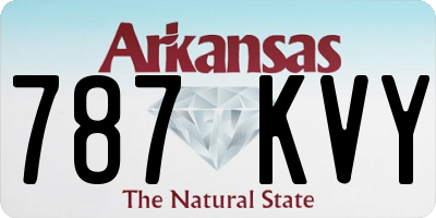 AR license plate 787KVY