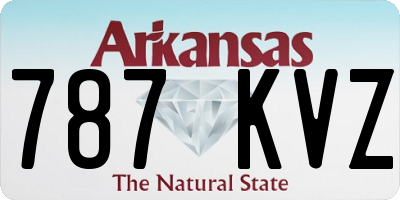 AR license plate 787KVZ