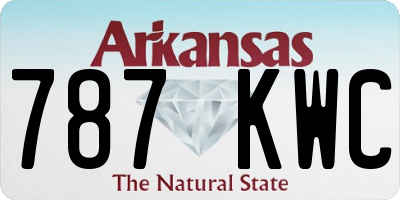 AR license plate 787KWC