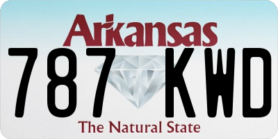 AR license plate 787KWD