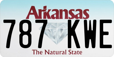 AR license plate 787KWE