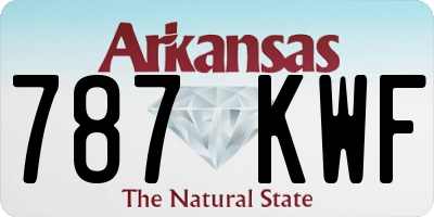 AR license plate 787KWF