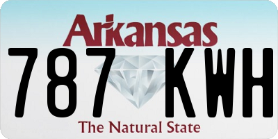 AR license plate 787KWH