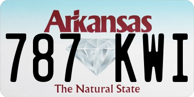 AR license plate 787KWI