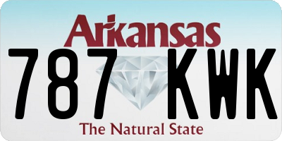 AR license plate 787KWK