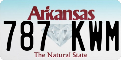 AR license plate 787KWM