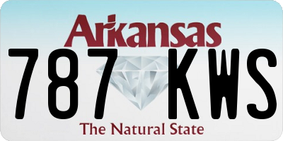 AR license plate 787KWS