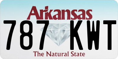 AR license plate 787KWT