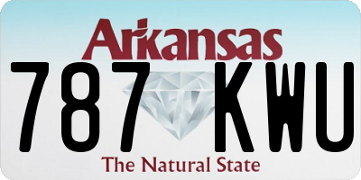 AR license plate 787KWU