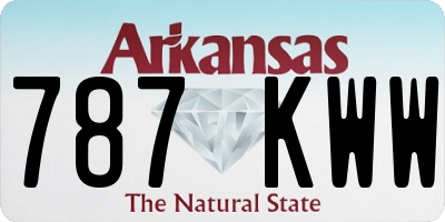 AR license plate 787KWW