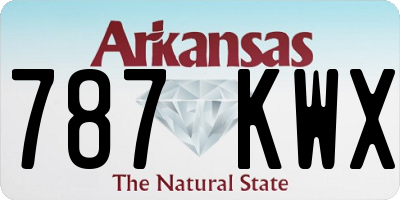 AR license plate 787KWX