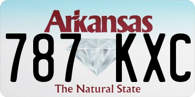 AR license plate 787KXC