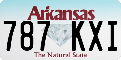 AR license plate 787KXI