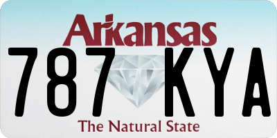 AR license plate 787KYA