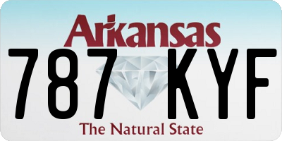 AR license plate 787KYF
