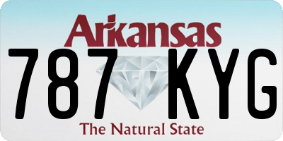 AR license plate 787KYG