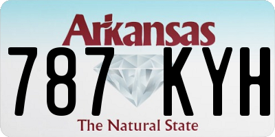 AR license plate 787KYH