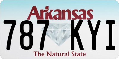 AR license plate 787KYI