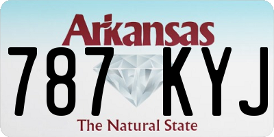AR license plate 787KYJ