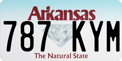 AR license plate 787KYM