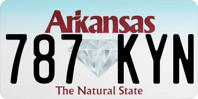 AR license plate 787KYN