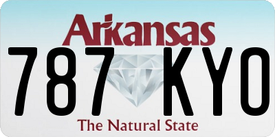 AR license plate 787KYO