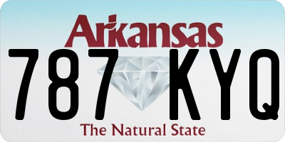 AR license plate 787KYQ