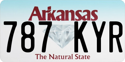 AR license plate 787KYR