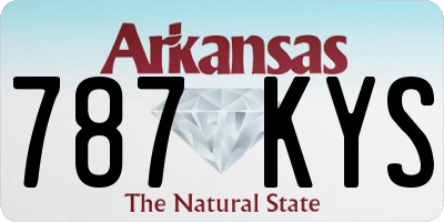 AR license plate 787KYS