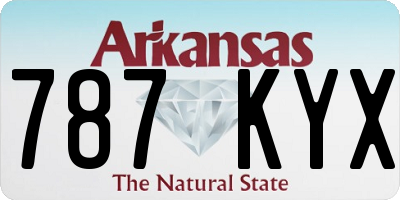 AR license plate 787KYX