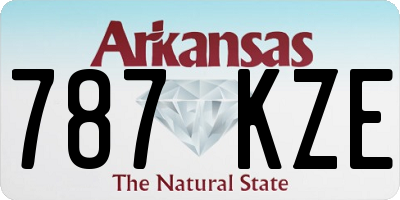 AR license plate 787KZE