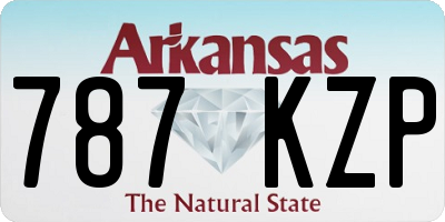 AR license plate 787KZP