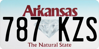 AR license plate 787KZS